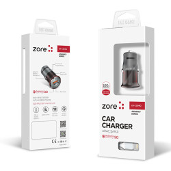 Zore ZR-C304Q Ligthing Car Charger Set - 1