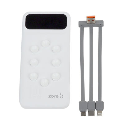 Zore ZR-PW02 Type-C - Micro - Portable Powerbank with Lightning Led Display 10000 mAh - 2